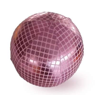 almohada discoteca plateada globo de navidad inflable globo interior de PVC con piel de poliéster