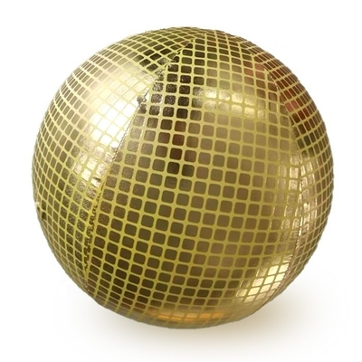 almohada discoteca plateada globo de navidad inflable globo interior de PVC con piel de poliéster