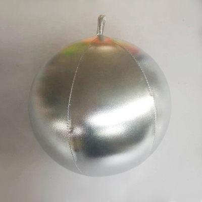 almohada discoteca plateada globo de navidad inflable globo interior de PVC con piel de poliéster