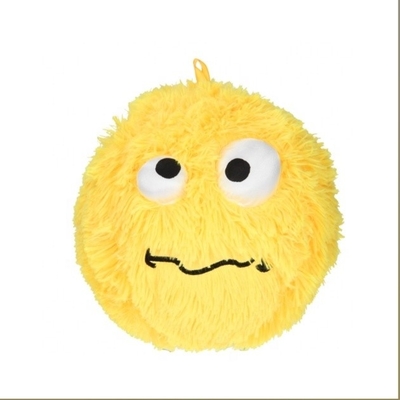 Embroidery logotipo 23cm Bola borroso con cara sonriente OEM / ODM Embroidery logotipo aceptable