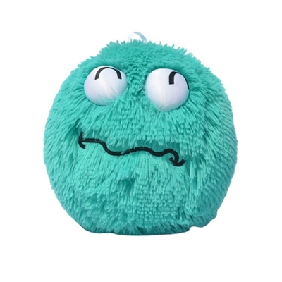 Embroidery logotipo 23cm Bola borroso con cara sonriente OEM / ODM Embroidery logotipo aceptable