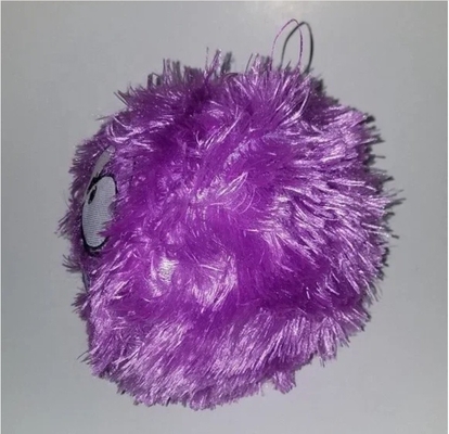 Unisex 6 &quot;Monstruo Púrpura Peludo Plush Bola redonda rellena de juguete de animales extranjero PVC Material interior de la bola