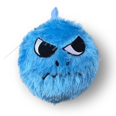 Unisex 6 &quot;Monstruo Púrpura Peludo Plush Bola redonda rellena de juguete de animales extranjero PVC Material interior de la bola