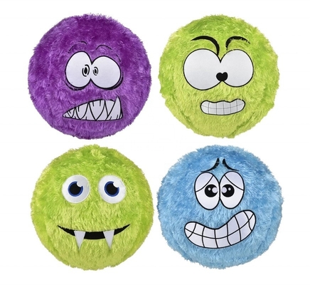 Unisex 6 &quot;Monstruo Púrpura Peludo Plush Bola redonda rellena de juguete de animales extranjero PVC Material interior de la bola