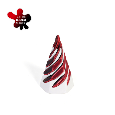 PLA 3D Impreso Vortex Thread Ilusión Pasa a través de la Pirámide Fidget juguete para niños y adultos