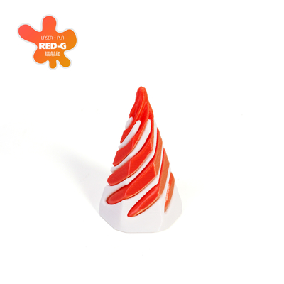 PLA 3D Impreso Vortex Thread Ilusión Pasa a través de la Pirámide Fidget juguete para niños y adultos