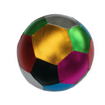 Aspecto unisex de tejido metálico rebotante bolas de juguete inflables púrpura oro y verde
