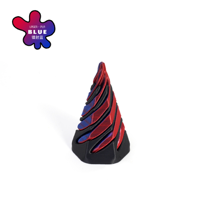 PLA 3D Impreso Vortex Thread Ilusión Pasa a través de la Pirámide Fidget juguete para niños y adultos