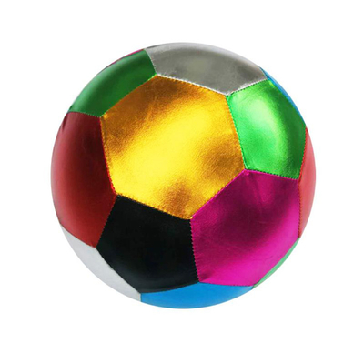 Aspecto unisex de tejido metálico rebotante bolas de juguete inflables púrpura oro y verde
