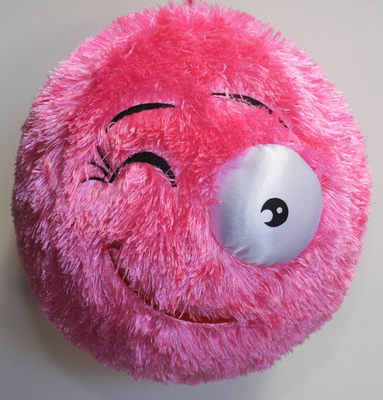 Aspecto Adorable Monstruo Peludo de Bola con Material de Bola Interior PVC Cara de dibujo animado