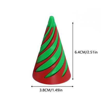 3D Impreso Fidget Juguete Plástico Pla Espiral Pirámide Cono Imposible Fidget Cono para el Unisexo