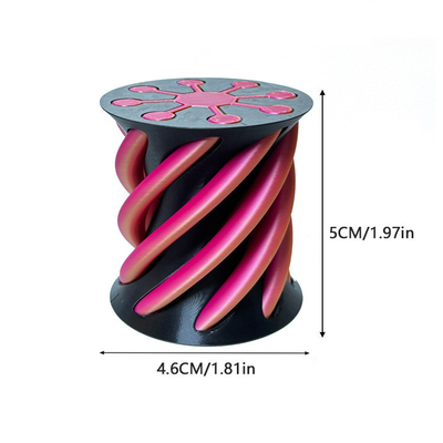 3D Impreso Fidget Juguete Plástico Pla Espiral Pirámide Cono Imposible Fidget Cono para el Unisexo