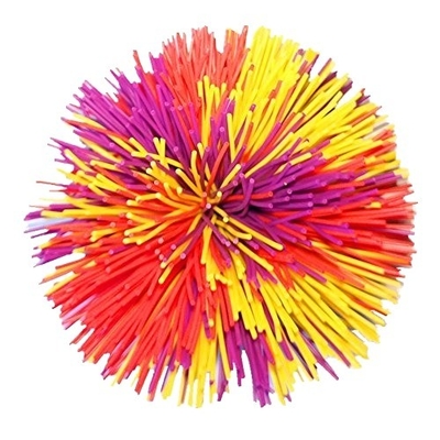 Colorida bola de estrés de mono de silicona bola esponjosa fibrosa bola de silicona Koosh