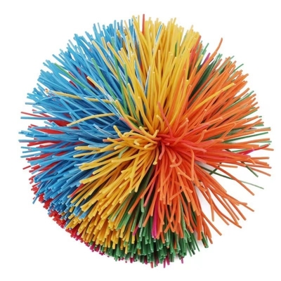 Colorida bola de estrés de mono de silicona bola esponjosa fibrosa bola de silicona Koosh