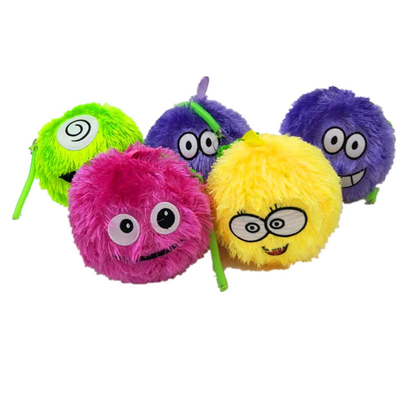 BOLLA FUZZY EMOT 15cm Pelota peluda peluda emociones Bollón interior del material de PVC 15 cm
