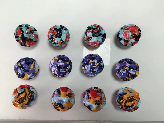 Eco-amigable Bola de relieve de forma de luna de salto alto Juguetes de bola espacial para niños