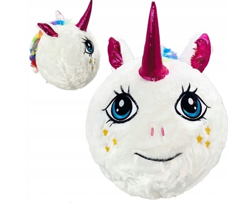 Peludo Amigo Plush Unicornio Inflatable Balón de juguete Blanco 9 pulgadas para sus pequeños