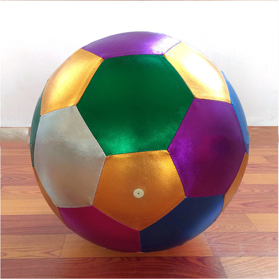 Bola de juguete de playa inflada de tela brillante de 40 cm de diámetro OEM ODM Aceptado diseño personalizado