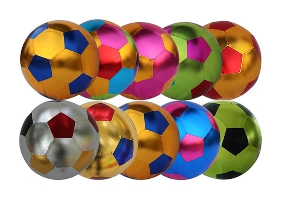 Bola de juguete de playa inflada de tela brillante de 40 cm de diámetro OEM ODM Aceptado diseño personalizado