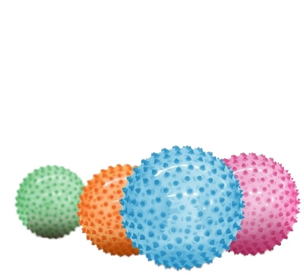Unisex Gran Valor Bola de plástico de pico personalizado LOGO Bola sensorial inflable para bebés