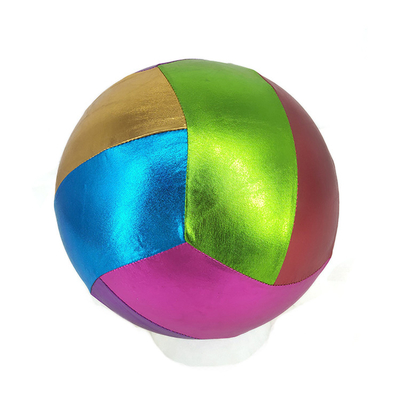 Balón de playa de piel de poliéster colorido y hermoso juguete inflable con tejido interior de PVC
