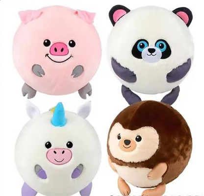 Ciruelo Conejo Rosado Juguete Inflable Relleno Plush con Material de PVC de Bola Interior