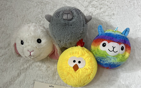 Adorable pequeño y redondo juguete de peluche para niños de 5-7 años