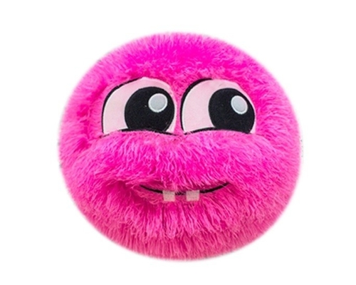 Bola de salto Emoj inflable Personaje Bola suave de peluche Caras divertidas Peluda Bola de emoji de neón