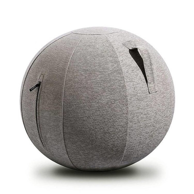 Capa de pelota de yoga de material de lino para el gimnasio de la oficina Balance Exercise Inflatable Pvc Ball