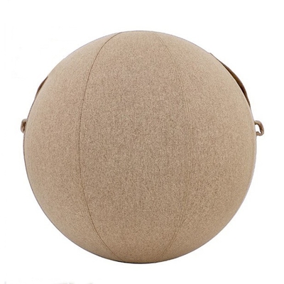 Capa de pelota de yoga de material de lino para el gimnasio de la oficina Balance Exercise Inflatable Pvc Ball