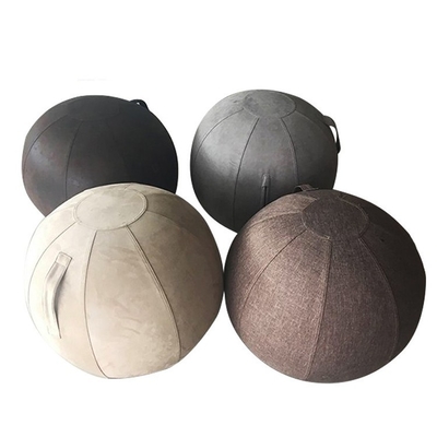Capa de pelota de yoga de material de lino para el gimnasio de la oficina Balance Exercise Inflatable Pvc Ball