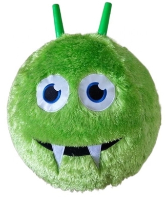 Diversión al aire libre Esencial Unisex Jumping Ball con cubierta de peluche esponjoso y diseño de arco iris