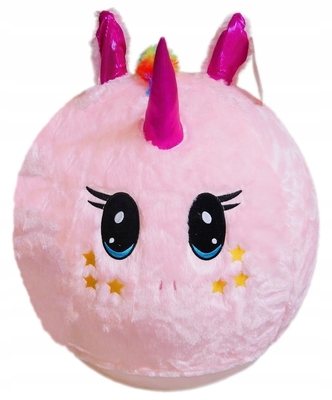 Diversión al aire libre Esencial Unisex Jumping Ball con cubierta de peluche esponjoso y diseño de arco iris