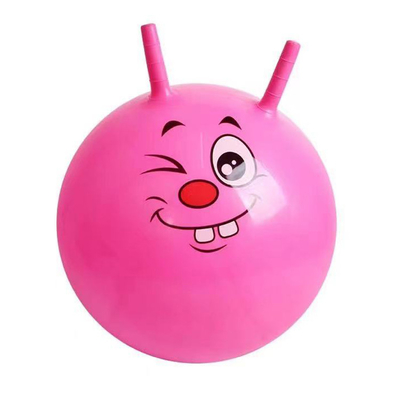 Diversión al aire libre Esencial Unisex Jumping Ball con cubierta de peluche esponjoso y diseño de arco iris
