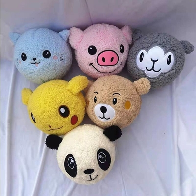 OEM ODM acepta bola de peluche para bebés pequeños Diseño de arco iris suave y colorido