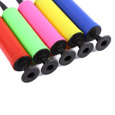 Un solo artículo 17 * 3cm Mini manual de colores bomba de globo de aire de helio para globos de látex