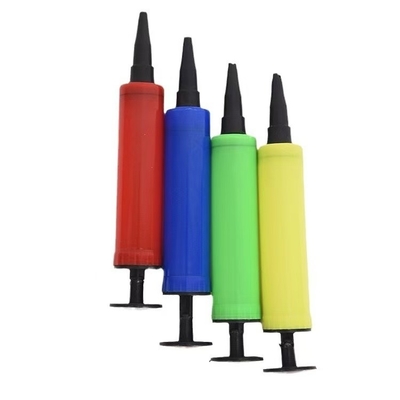 Un solo artículo 17 * 3cm Mini manual de colores bomba de globo de aire de helio para globos de látex