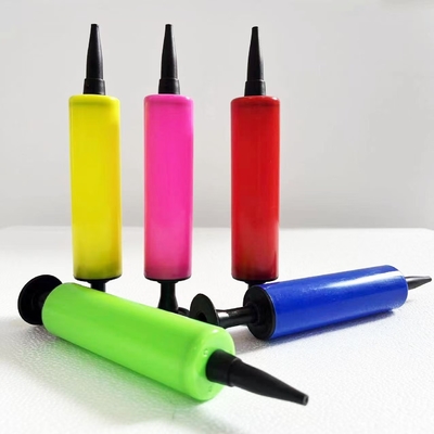 Un solo artículo 17 * 3cm Mini manual de colores bomba de globo de aire de helio para globos de látex