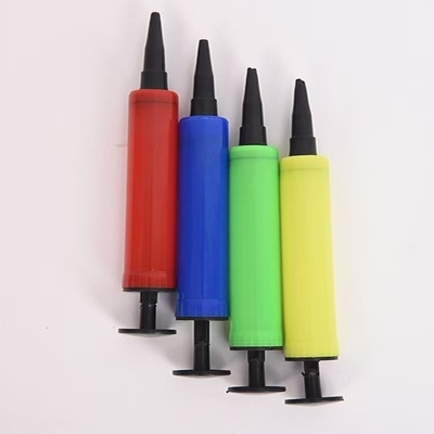 Un solo artículo 17 * 3cm Mini manual de colores bomba de globo de aire de helio para globos de látex