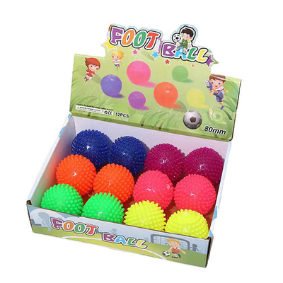 TPR de caucho Flashing Spikey Bouncing Yoyo Toy Ball en múltiples colores Es ideal para aliviar el estrés