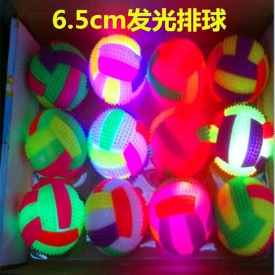 Constructor sensorial certificado EN71 Iluminación LED con bola de rebote puntiaguda y chirriante 6.5CM/7.5CM