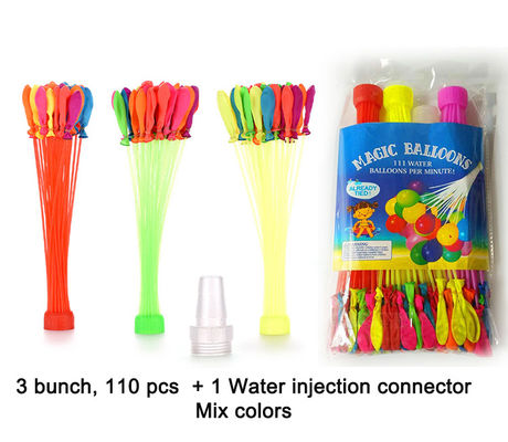 Balones para fiestas tropicales Balones de agua auto-sellados 3 paquetes para edades comprendidas entre 5 y 7 años