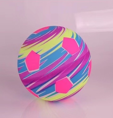 Logotipo personalizado Color brillante Impresión completa Bola de juguete de PVC de vinilo para entretenimiento al aire libre e interior