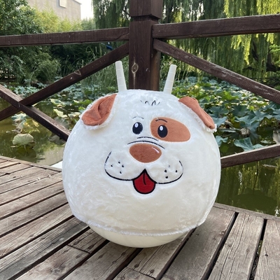 Juego de peluche paseo en una pelota de animales saltando pelota de salto con asas PVC inflable de diámetro 20