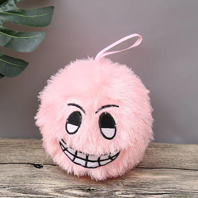 Bola de peluche 9 pulgadas cara loca rellena Monstruos peludos Pequeños juguete peludo