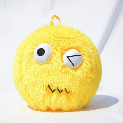 Balón de peluche bolas de pelo para muñecas personalizadas juguetes de estrés cubiertos de tela de PVC gigante