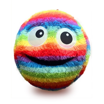 Unisex aceptable personalizado Arco iris colorido inflables de peluche de pelota para la personalización