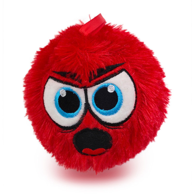 Seguridad unisex Bollos inflables de PVC con peluche de color rojo blando