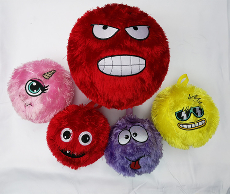 Seguridad unisex Bollos inflables de PVC con peluche de color rojo blando