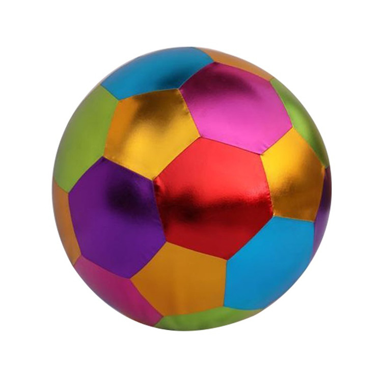 Aspecto unisex de tejido metálico rebotante bolas de juguete inflables púrpura oro y verde